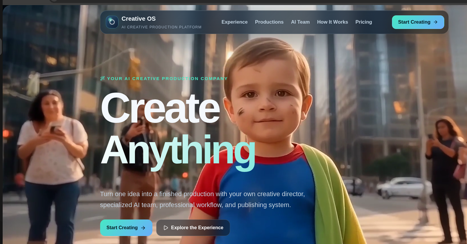 TheCreativeStudio.ai Creative OS platform